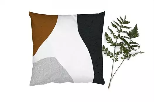 MuchoWow Декоративная подушка Диванная подушка Гостиная Декоративная подушка 45 x 45 см Минимализм - Дизайн - Формы - Чехлы на подушки - Декоративные чехлы на подушки - Декоративные наволочки