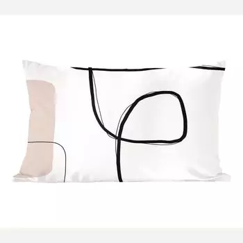 MuchoWow Декоративная подушка Диванная подушка Гостиная Декоративная подушка 50 x 30 см Абстракция - Пастель - Минимализм - Чехлы на диванные подушки - без наполнителя, мультиколор