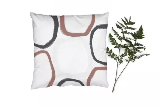 MuchoWow Декоративная подушка Диванная подушка Гостиная Декоративная подушка 50 x 50 см Минимализм - Геометрические фигуры - Пастель - Узор - Наволочки - Украшение - Спальня