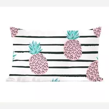 MuchoWow декоративная подушка диванная подушка гостиная декоративная подушка 50x30 см лето - ананас - узор - чехлы на диванные подушки - без наполнителя