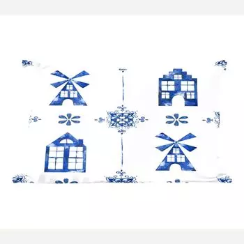 MuchoWow декоративная подушка диванная подушка гостиная декоративная подушка 50х30 см с рисунком - Голландия - дом - чехлы на диванные подушки - без наполнителя