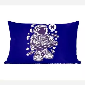 MuchoWow декоративная подушка диванная подушка гостиная декоративная подушка 50x30 см DJ - Астронавт - винтаж - чехлы на диванные подушки - без наполнителя