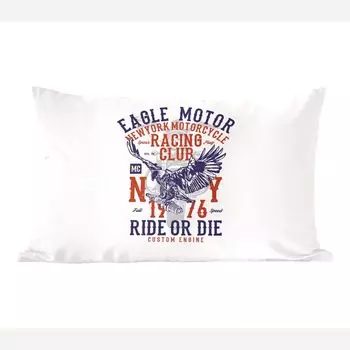 MuchoWow декоративная подушка диванная подушка гостиная декоративная подушка 50x30 см Mancave - двигатель - птица - орел - винтаж - чехлы на диванные подушки - без наполнителя