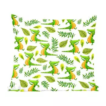 MuchoWow декоративная подушка диванная подушка гостиная декоративная подушка 40x40 см крокодил - джунгли - детские - чехлы на диванные подушки - без наполнителя