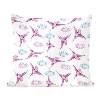 MuchoWow декоративная подушка диванная подушка гостиная декоративная подушка 40 x 40 см динозавр - детская комната - фиолетовый - для девочек - детский - розовый - детский - чехлы на диванные подушки - без наполнителя