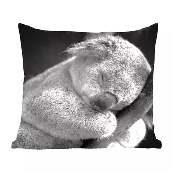 MuchoWow Декоративная подушка Диванная подушка Гостиная Декоративная подушка 50 x 50 см Коала - Спальный - Черный - Дети - Мальчики - Девочки - Чехлы на подушки - Украшение - Спальня