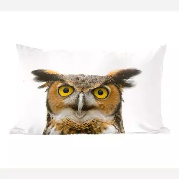 MuchoWow декоративная подушка диванная подушка гостиная декоративная подушка 50х30 см сова - птица - портрет - чехлы на диванные подушки - без наполнителя