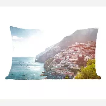 MuchoWow декоративная подушка диванная подушка гостиная декоративная подушка 50х30 см Италия - камни - домики - чехлы на диванные подушки - без наполнителя