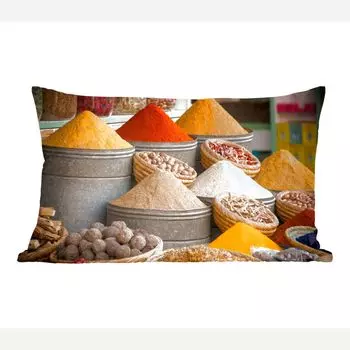 MuchoWow декоративная подушка диванная подушка гостиная декоративная подушка 50х30 см травы - глина - специи - желтый - коричневый - чехлы на диванные подушки - без наполнителя