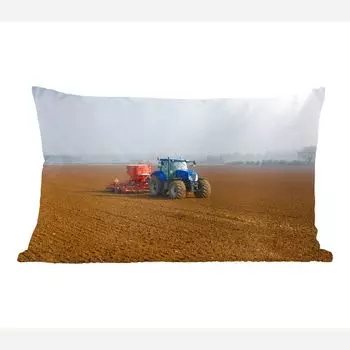 MuchoWow декоративная подушка диванная подушка гостиная декоративная подушка 50х30 см трактор - синий - туман - чехлы на диванные подушки - без наполнителя