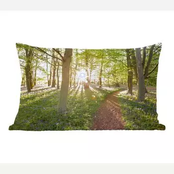 MuchoWow Forest - Тропа через лесной массив - 60x40 см - Чехлы на подушки - Декоративные чехлы на подушки - Декоративные чехлы на подушки