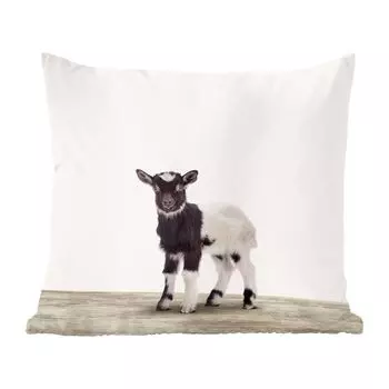 MuchoWow Магазин животных принтов - Детский детский сад с принтом животных - 60x60 см - чехол на подушку - хлопчатобумажная ткань - декоративные чехлы на подушки