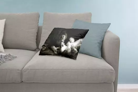 MuchoWow Predators - Лев и львица вместе - черно-белый - 60x40 см - чехлы на подушки - чехлы декоративные - чехлы декоративные