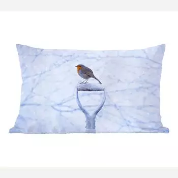 MuchoWow Robin - Робин на лопате для снега - 60x40 см - чехлы на подушки - чехлы декоративные - чехлы декоративные