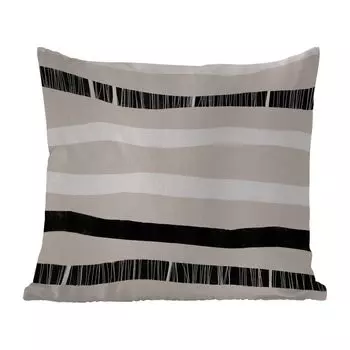MuchoWow Уличная подушка - Линия - Пастель - Минимализм - Узор - 60x60 см - Устойчивость к атмосферным воздействиям - Подушка для отдыха - Чехлы для подушек - Декоративные чехлы для подушек - Декоративные чехлы для подушек, мультиколор