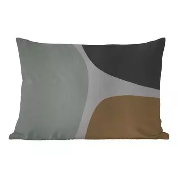 MuchoWow Уличная подушка - Пастель - Минимализм - Дизайн - 60x40 см - Устойчивость к атмосферным воздействиям - Подушка для отдыха - Чехлы для подушек - Декоративные чехлы для подушек - Декоративные чехлы для подушек, мультиколор