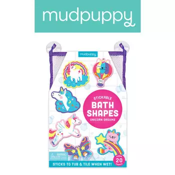 Mudpuppy, Фигурки для ванн из пены Unicorn Dreams, 20 штук