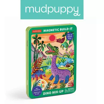 Mudpuppy Магнитные конструкции Динозавры 4+