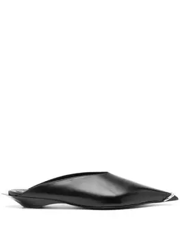 Mugler 40-мм прокалывающие детали мюли, черный