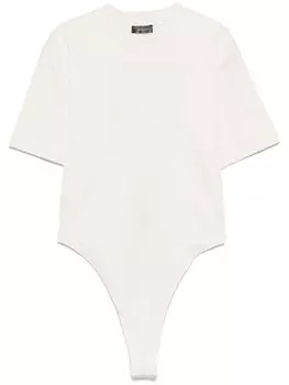 Mugler боди с открытой спиной, белый