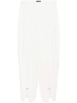 Mugler брюки строгого кроя, белый