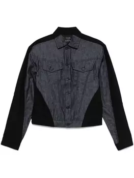 Mugler двухцветная джинсовая куртка, синий