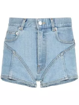 Mugler джинсовые шорты Spiral, синий