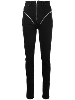 Mugler джинсы скинни Spiral, черный