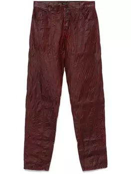 Mugler джинсы Waxed Spiral, синий