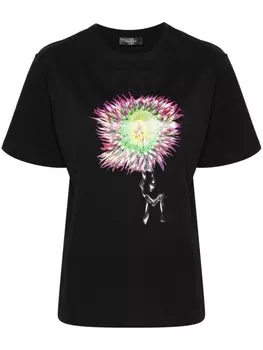 Mugler футболка Anemone, черный