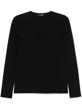 Mugler футболка Star, черный