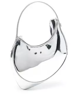 Mugler мини-сумка Spiral Curve 02, серебристый
