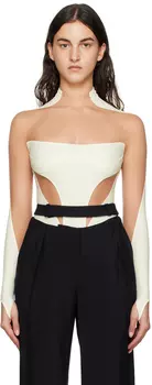 Mugler Off-White Боди Illusion