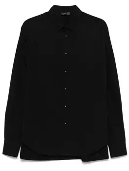 Mugler поплиновая рубашка, черный