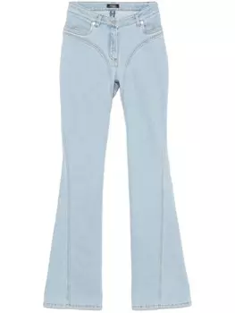 Mugler расклешенные джинсы, синий