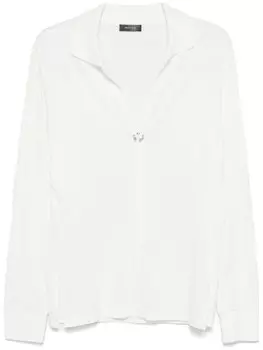 Mugler рубашка поло с пирсингом, белый