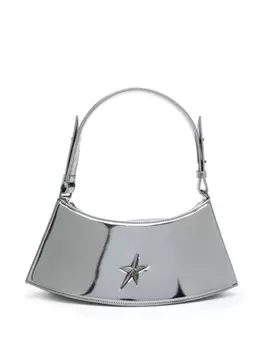 Mugler сумка через плечо с аппликацией логотипа, синий