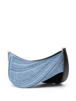 Mugler сумка на плечо Spiral Curve 01 среднего размера, синий