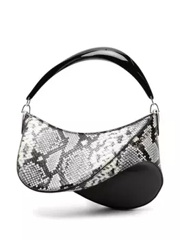 Mugler сумка-тоут Spiral Curve, нейтральный цвет