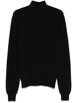 Mugler свитер с вырезами, черный