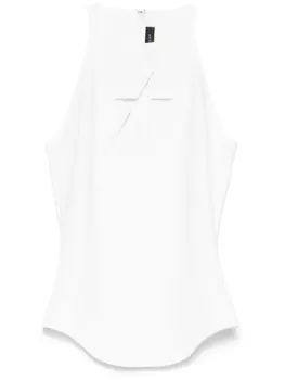 Mugler топ без рукавов, нейтральный цвет