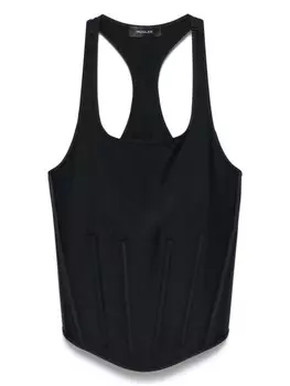Mugler топ-корсет, черный
