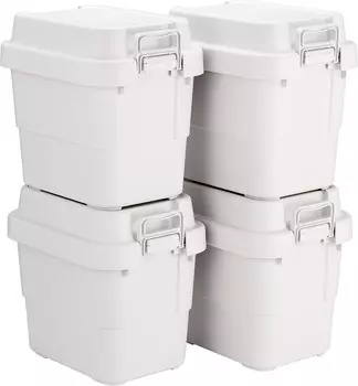 MUJI 44620816 Прочный полипропиленовый ящик для хранения, мини, 5,8 галлона (22 л), прибл. Ширина 15,6 х Глубина 11,6 х Высота 14,6 дюйма (39,5 х 29,5 х 37 см), White Color