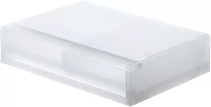 MUJI B4S7009 Чемодан для хранения, 2 ящика, белый, White