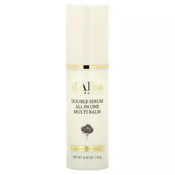 Мультибальзам «Все в одном» с двойной сывороткой, 0,35 унции (10 г) D'Alba