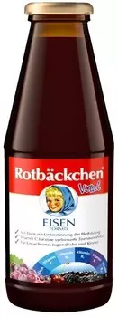 МУЛЬТИФРУКТОВЫЙ СОК С ЖЕЛЕЗОМ И ВИТАМИНАМИ C, B1, B2, B6, B12 450 мл - ROTBACKCHEN Inna Marka