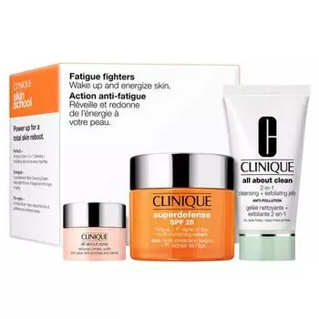 Мультикорректирующий крем 50мл.+Маска 30мл+Все о глазах 5мл. Clinique Superdefense SPF 25