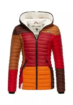 Мультикультурная стеганая куртка NAVAHOO, цвет Multicolour Autumn Leaves