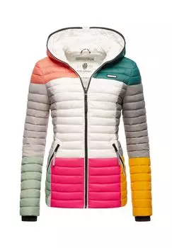 Мультикультурная стеганая куртка NAVAHOO, цвет Multicolour Dark