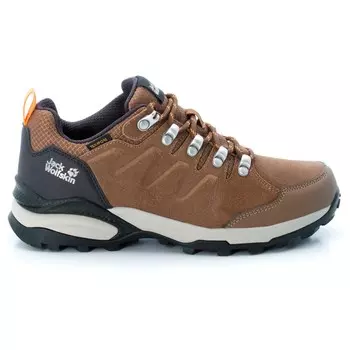 Мультиспортивная обувь Jack Wolfskin Women's Refugio Texapore Low, цвет Brown/Apricot